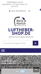 Mobile Screenshot of luftheber-shop.de